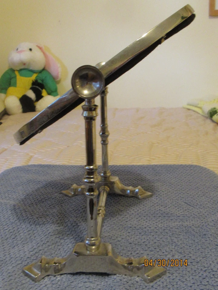 Espejo tocador eduardiano cromado - mesa Foto 3 de 4