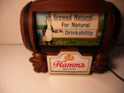 Vintage 1960s Hamm’s Beer Flipper Barrel Motion Sign Non Lighted Version Working