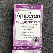 Amberen Menopause Relief Promotes Hormonal Balance Capsule - 60 Count 2026+