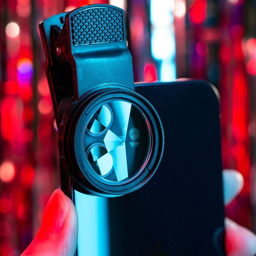 Telefon Aparat Obiektyw Szkło Pryzmat Uniwersalny odłączany telefon komórkowy Selfie Photog CB - Zdjęcie 10 z 24