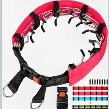 Dog Prong Collar Training and Anti Pull, Extra Comfort Tips,Quick Release, M/L