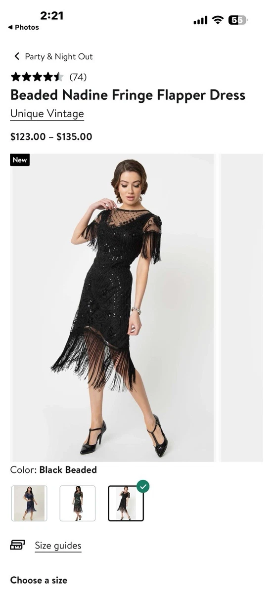 black flapper dress products for sale
