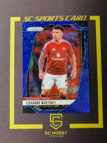 2024-25 Panini Prizm Premier League Blue Shimmer #136 Lisandro Martinez 5/8 FCAY