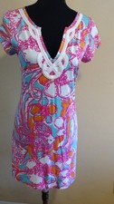 Lilly Pulitzer EUC Pink Floral Cotton Dress. SizeM. Free Shipping
