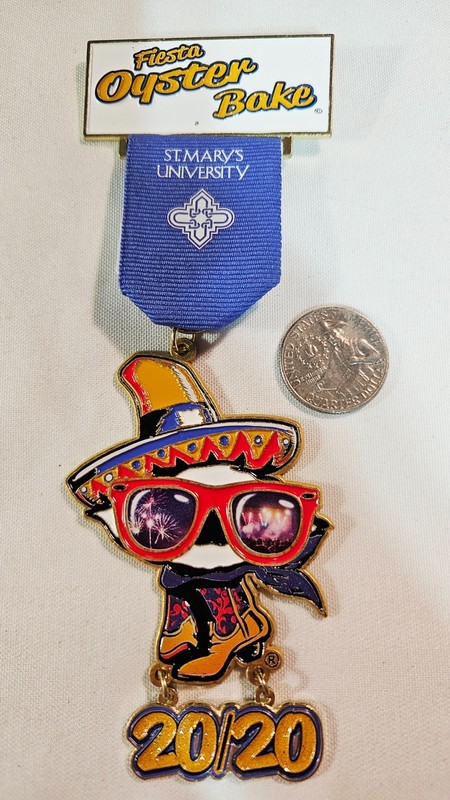 2020 Fiesta Oyster Bake St Mary's University San Antonio Fiesta Medal