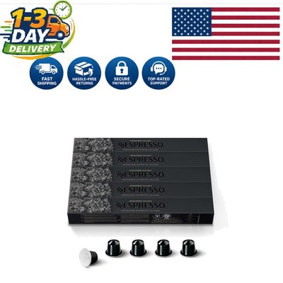 Ristretto Intenso Dark Roast Coffee Pods - 50 Capsules for Bold Espresso Lovers