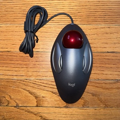 Logitech Logi T-BC21 Marble Ergonomic Ball Wired Mouse USB 810-000767