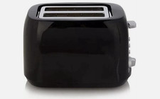 George Home Black 2 Slice Toaster With Long Slots NEW IN BOX FREE DELIVERY