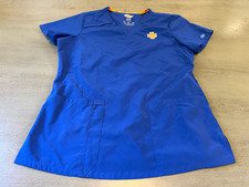 blue DICKIES EDS ESSENTIALS scrub medical uniform shirt top size medium