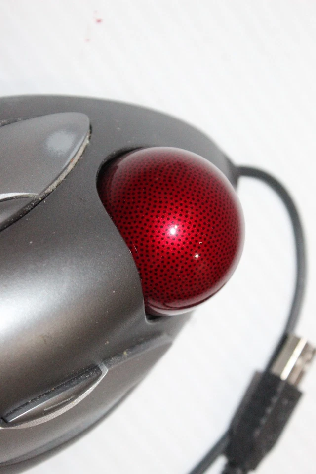 Logitech T-BC21 Marble Wired USB Trackball Mouse Tested Working - Image 4 of 4