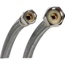 Fluidmaster 1F36 Faucet Connector 3/8" C x 1/2" FIP 36" SS Braided