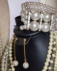 Vintage to now jewelry Lot Pearl Wear Reperpose Craft Resell 22pc. — photo 4