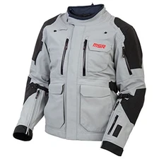 MSR Xplorer Adventure Motorcycle Jacket Small Grey