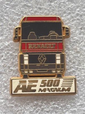 Pin s LKW Renault AE 500 Magnum Cabine Trailer Truck signiert Arthus Bertrand
