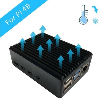 Case Aluminum   For   4B  Heatsink Case Protective Shell For   #jg
