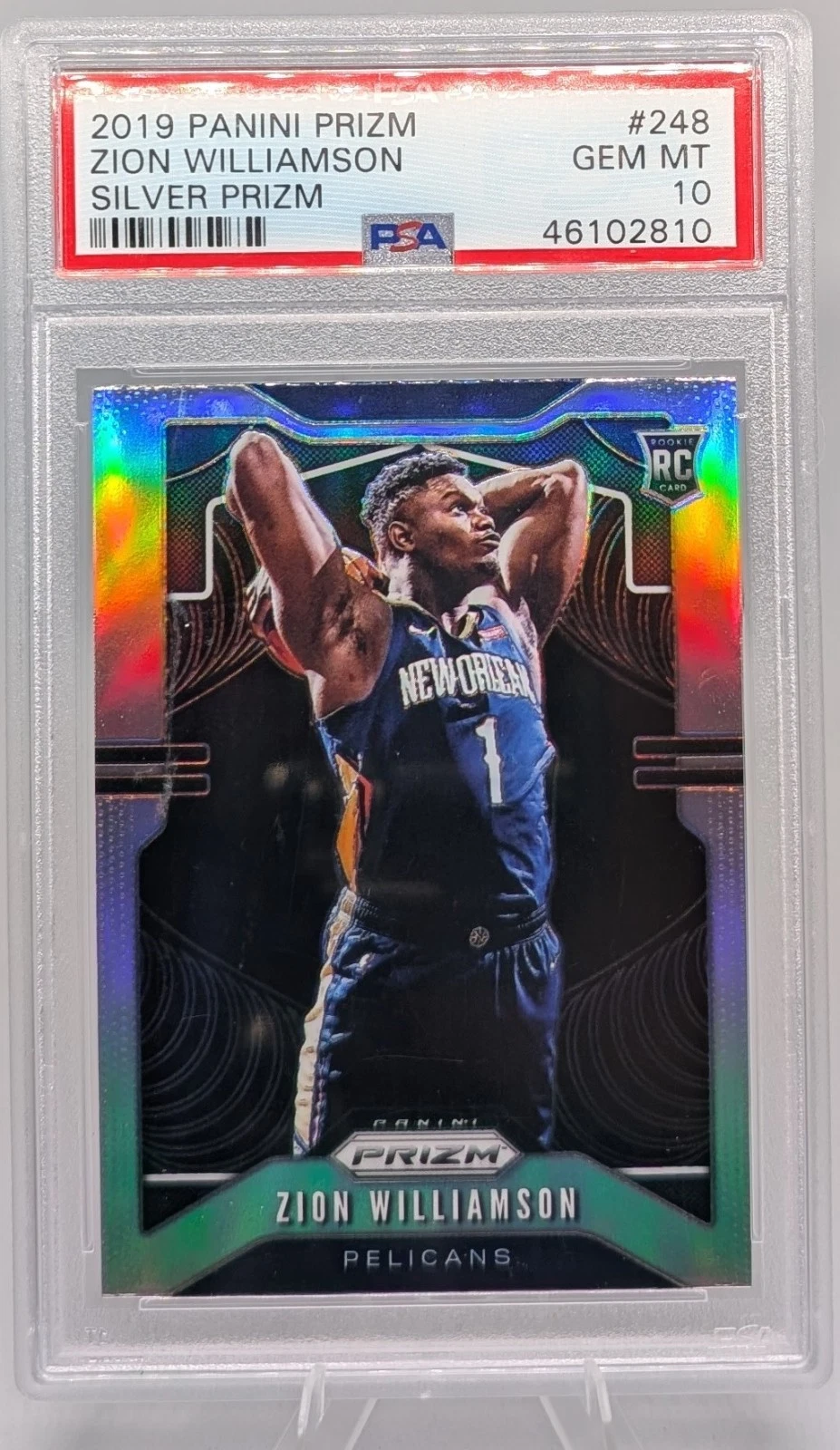 2019 Prizm Zion Williamson Silver #248 PSA 10 | Card Ladder