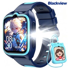 Reloj inteligente para niños 4G, admite videollamadas, GPS/LBS/WiFi triple localización SOS