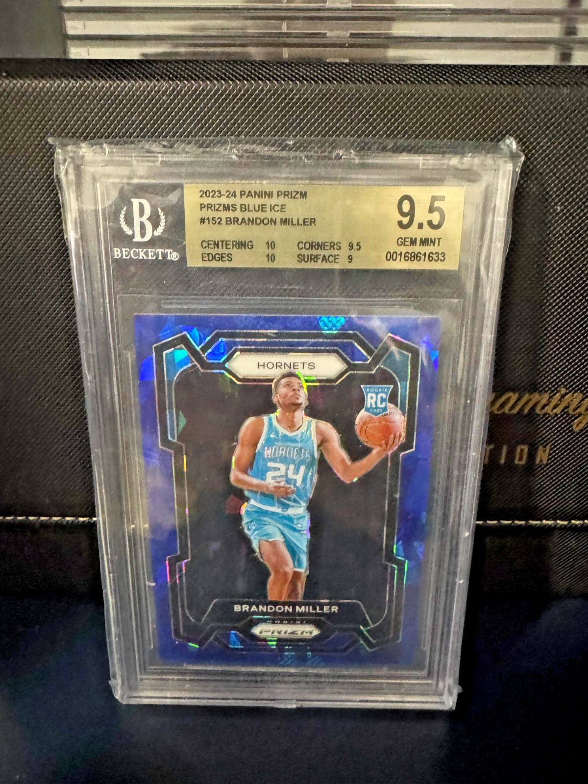 2023 PRIZM BRANDON MILLER #152 BLUE ICE /125 RC BGS 9.5 GEM MINT 🔥Color Match