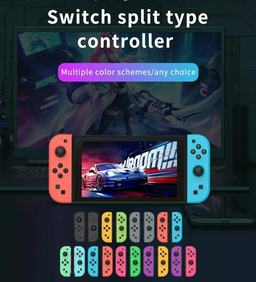 Controller Joycon Compatibili per Nintendo Switch Wireless Joystick Gamepad - Immagine 2 di 4