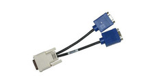 HP 338285-008 DMS-59 Male to Dual VGA Female Y-Splitter Cable Adapter