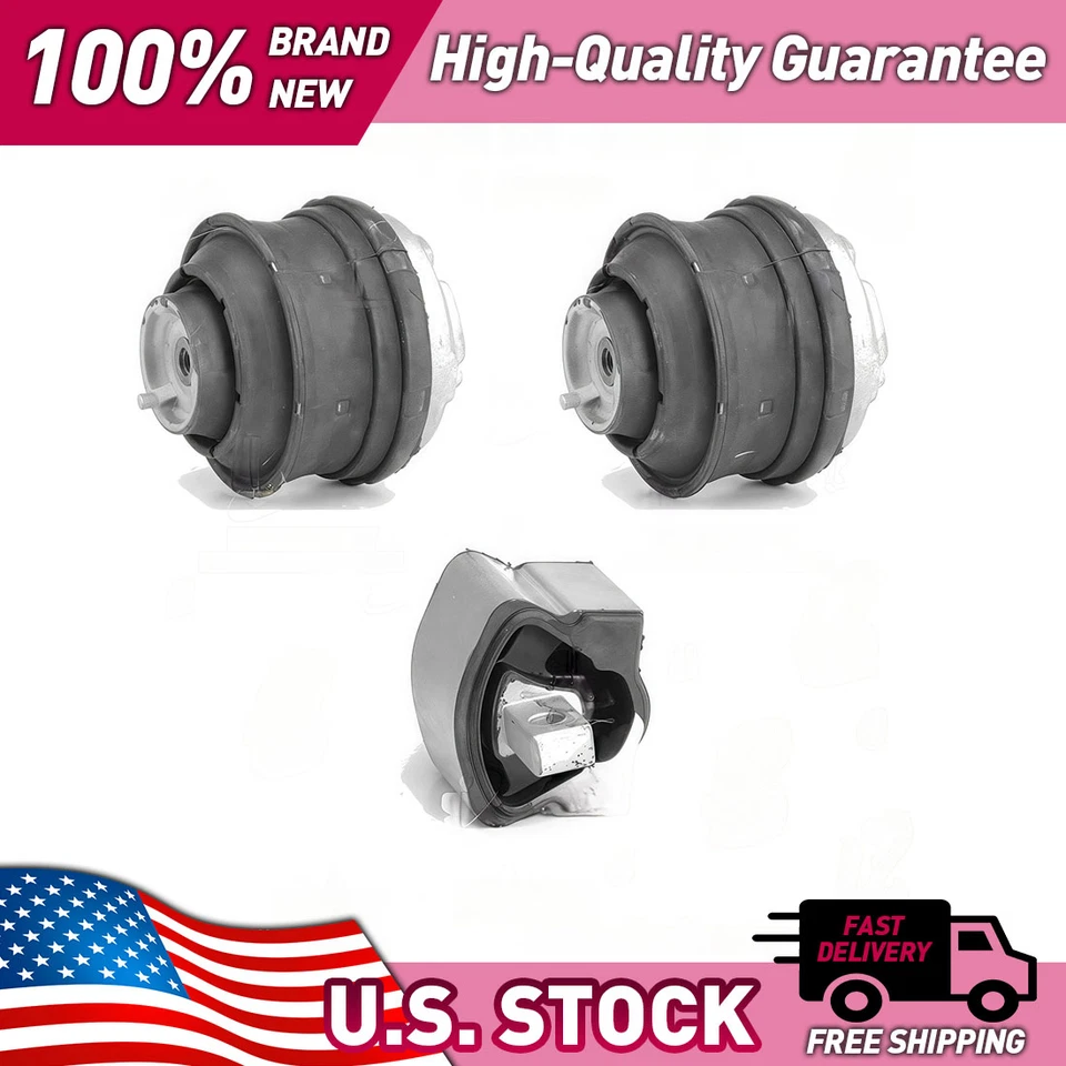 Engine Motor Mount Kit Motor Engine Mount for Mercedes-Benz E420 1997 4.2L V8 - Image 4 of 4