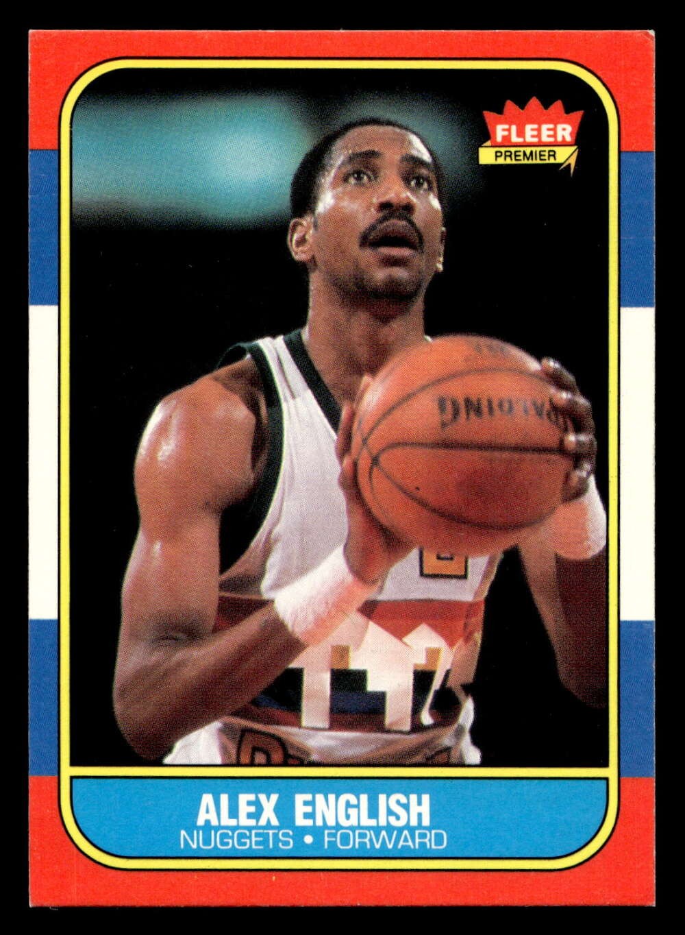1986-87 Fleer #30 Alex English Ex-Mint Nuggets Basketball ID: 508587