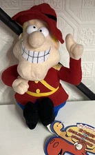 Vintage 8” Inch Dudley Do-Right Stuffins Rocky & Bullwinkle Plush Stuffed 2000