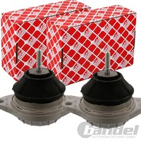2X febi bilstein Motorlager Beidseitig Passend FÜR Audi 100 200 80 90 Coupe VW