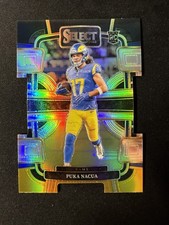 2023 Panini Select - Concourse Puka Nacua #56 Black & Gold Prizm Die-Cut (RC)