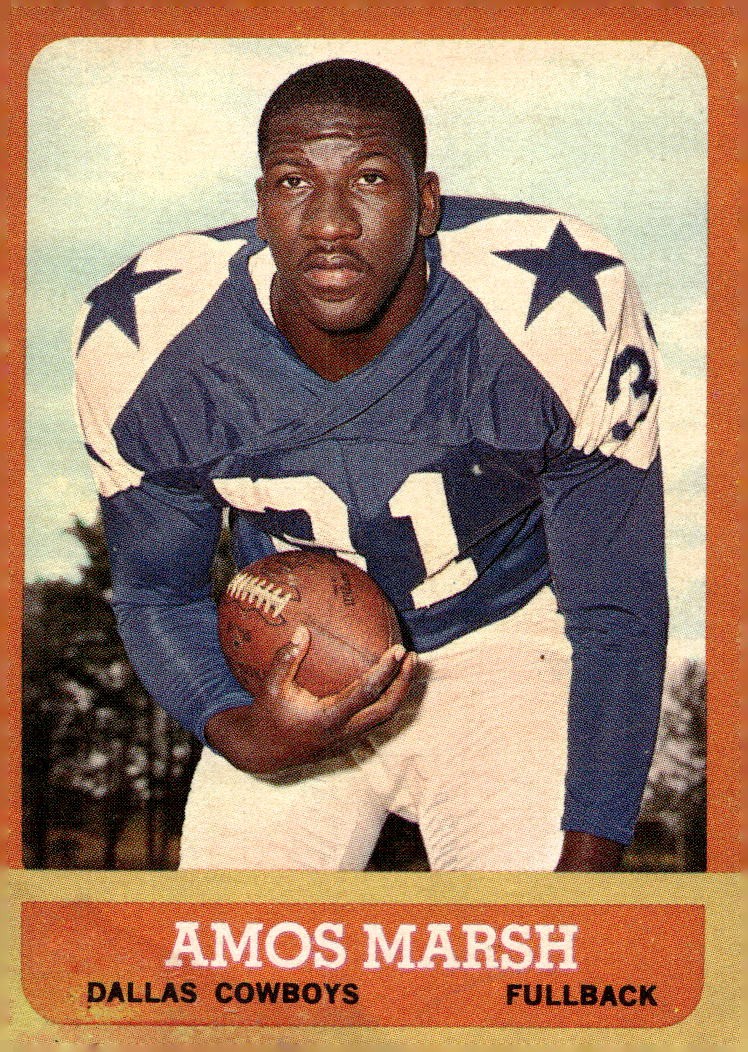 Amos Marsh #76 Football Cards 1963 Topps trading card — raw and PSA graded price guide
