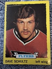 1973-74 Topps - #149 Dave Schultz, Dave Schultz (RC) Philadelphia Flyers NM