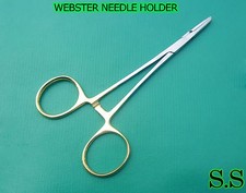 5 WEBSTER SURGICAL NEEDLE HOLDER 5 SMOOTH JAWS WITH TUNGSTEN CARBIDE INSERT