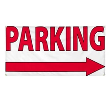 Vinyl Banner Multiple Sizes Parking Arrow Right Business Business Outdoor