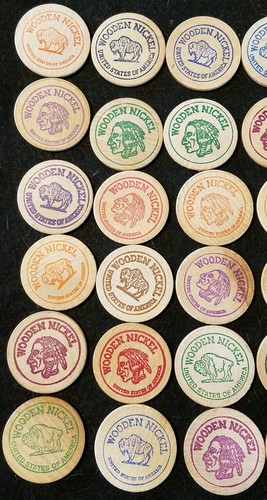 48 piece set of Endangered Wildlife wooden nickels all different ♡ nice set ☆ - Picture 6 of 8