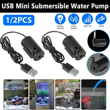 Small Water Pump Mini Mute Submersible USB 5V 1M Cable Garden Home Fountain Tool