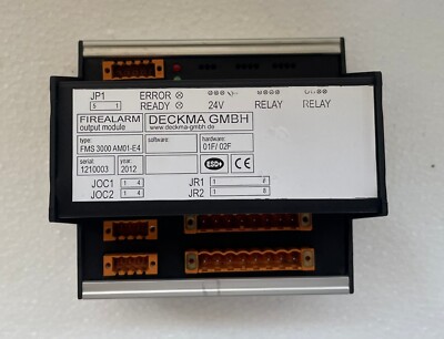 DECKMA FMS 3000 AM01-E4 OUTPUT MODULE FIRE ALARM