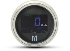 UNIVERSAL Vehicle GPS 52mm 2 inch Speedometer with MPH / KPH + Warning Lights