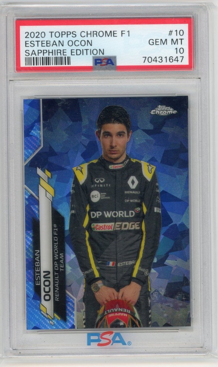 その他 2020 topps chrome f1 ESTEBAN OCON /50 Esteban Ocon 2020 Topps Chrome Sapphire Formula 1 PSA 10 #10