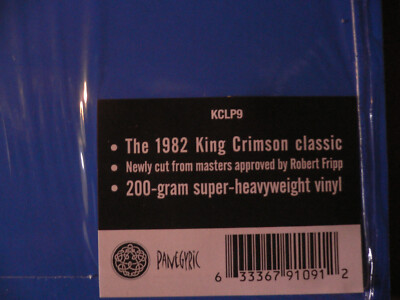 KING CRIMSON - Beat LP KCLP9 PANEGYRIC INNER KNOT 200 GRAMS