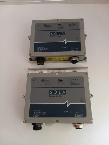 Lot 2 EMERSON SOLA SCP 100S24X-CP1 HD POWER SUPPLIES. 24V 3.8A OUTPUT