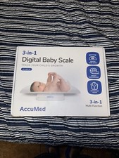 AccuMed 3-in-1 Digital Baby Scale, Bathroom Scale, Height Measurement