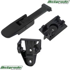 HLK1015RBK Hood Latch w/ Rubber End & Cap + Brackets for Peterbilt 567 579