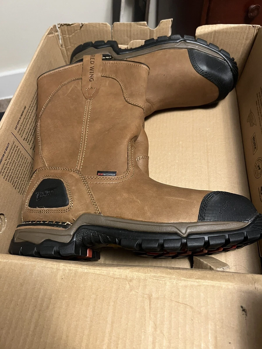 Red wing pull on safety toe boots hotsell