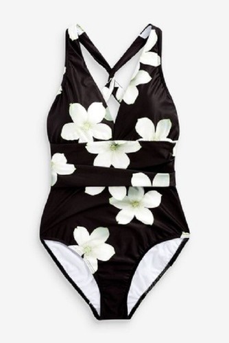 Lauren Ralph Lauren Villa Floral Twist Back Halter One Piece Black 6 Ebay