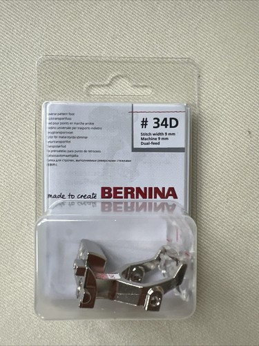 Bernina Reverse Pattern Foot with Clear Sole, 34D for Dual Feed Machines