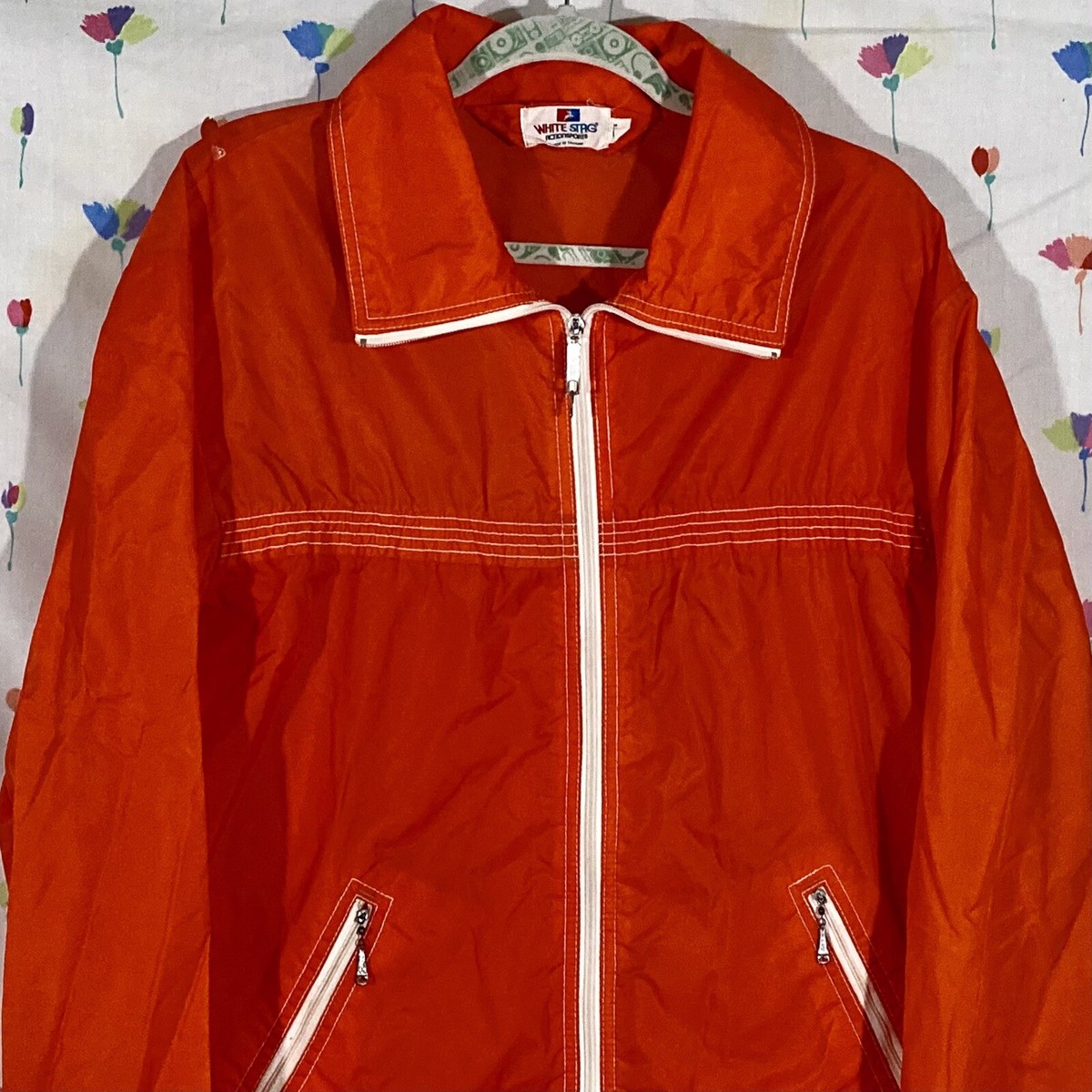 メンズウェア WHITE STAG orange zip-up jacket White Stag Full Zip Windbreaker Jacket Orange 90s Men's