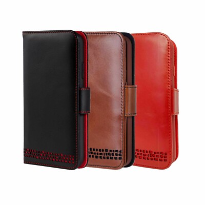 iPhone 14 PRO Echtleder Wallet Handyhülle - viele einzigartige Designmerkmale