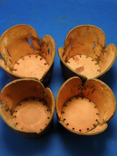Longhorn Steer Western Leather Cup Holders Coaster - Picture 8 of 12