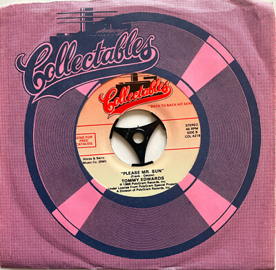 TOMMY EDWARDS - PLEASE MR. SUN / LOVE IS ALL WE NEED - US COLLECTABLES - RE