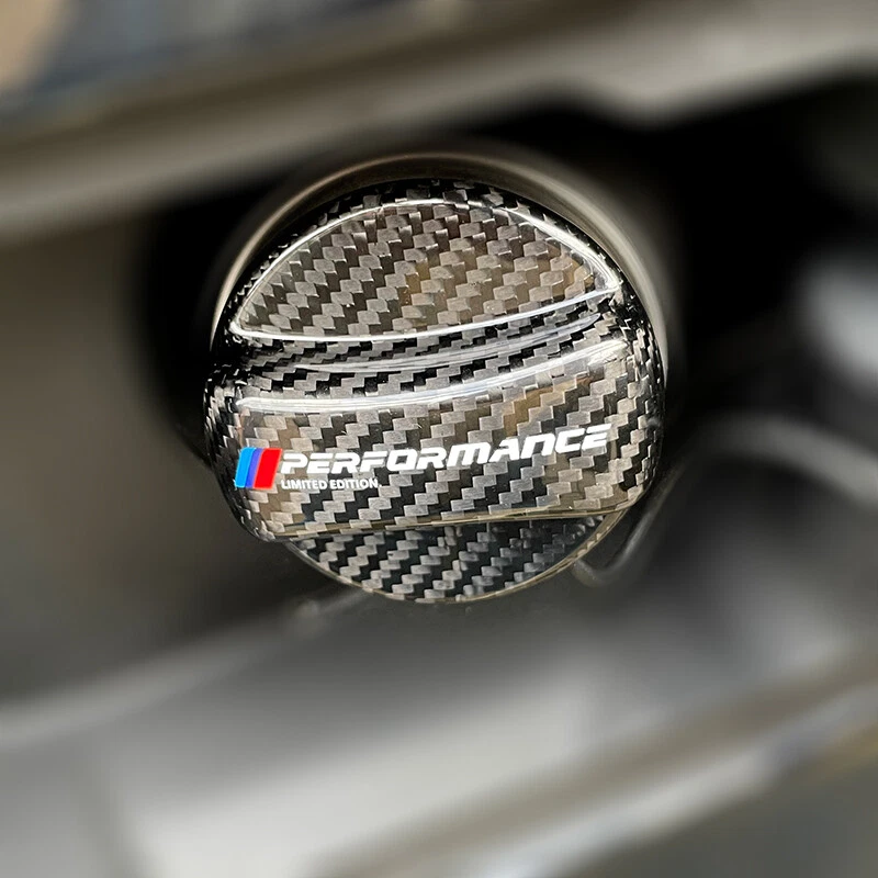 Genuine Carbon Fiber Gas Fuel Cap Cover For BMW E90 E92 E93 3-Series Performance - Image 3 of 4